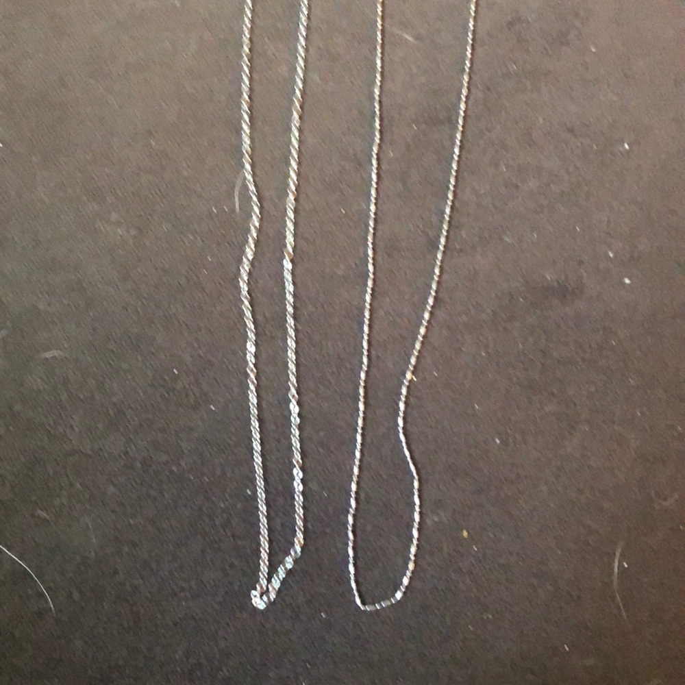 Two chains with nothing on them